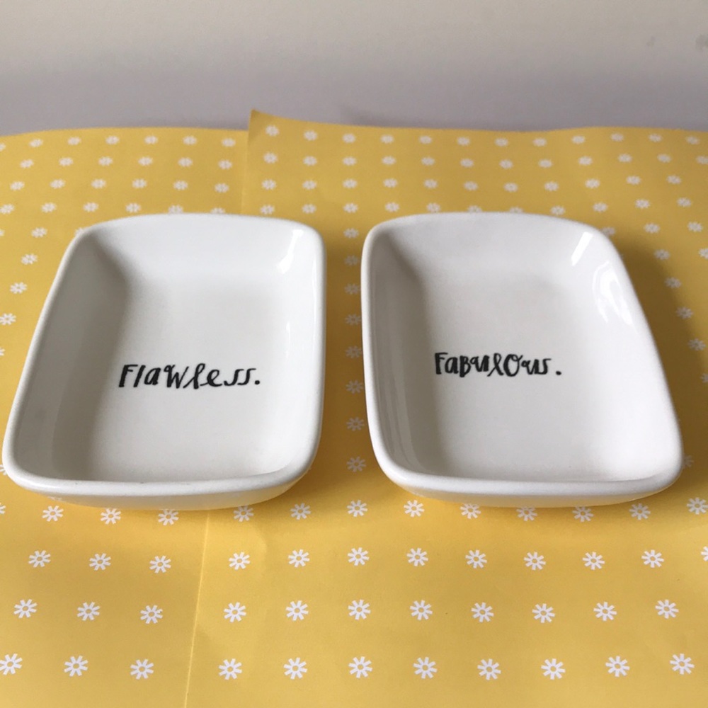 Rae Dunn “ Fabulous” & “ Flawless” dish